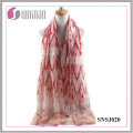 2016 Multicolor Elegante Mulheres Rippling Rhombic Voile Scarf